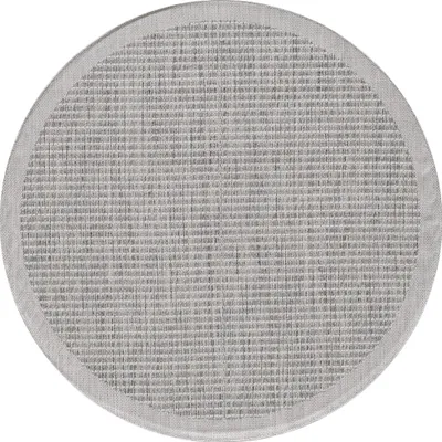 Image de Carpetsale24 Tapis Intérieur Extérieur Terrasse Balcon Cuisine Aspect Sisal Tissage Plat Imperméable Uni Structuré, Taille: 120 cm rond