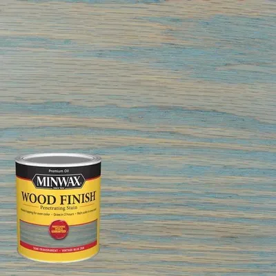 Produktbild von Ölbeize für Holz MINWAX Wood Finish 946 ml VINTAGE BLUE – innen, schnelltrocknend 946ml VINTAGE BLUE
