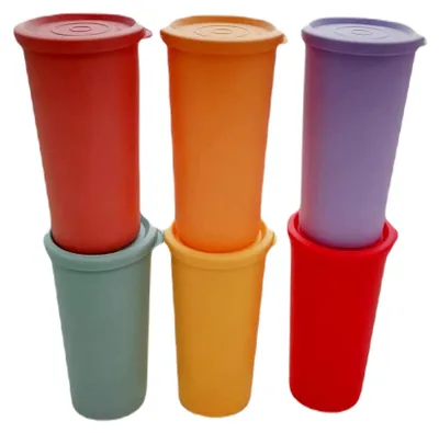 Produktbild von Set aus 6 bunten Joghurtbechern 150 ml