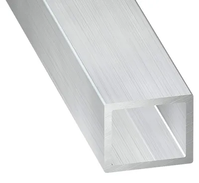 Alu-Vierkantrohr 20x20x1,5 mm, 1 m, silber