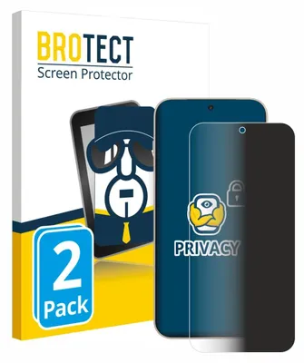 A product packaging for screen protectors, showing the packaging and two screen protectors on display.