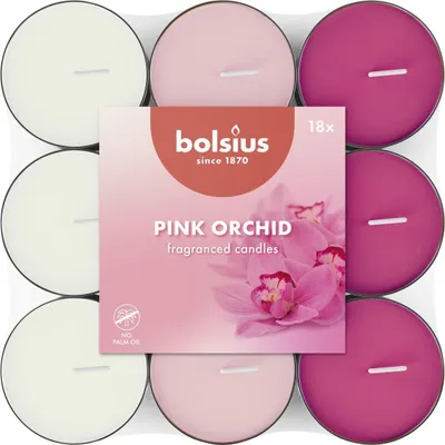 Image de Lumière parfumée Orchidée rose 18 pièces 3 fois assorties