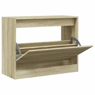 Obrázek produktu pro vidaXL Botník Sonoma dub 80x34x63 cm materiál na bázi dřeva