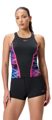 Produktbild von Speedo - Tankini-Oberteil-Set für Damen GT64602 (40 DE) (Anthrazit/Pink)