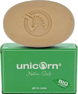 Produktbild von Unicorn all in one Naturseife Bio mit Apfelduft 100 g