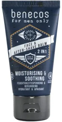 Obrázek produktu pro benecos 682406, Balzám po holení, Normální pokožka, 50 ml, Zklidňující, Aloe vera