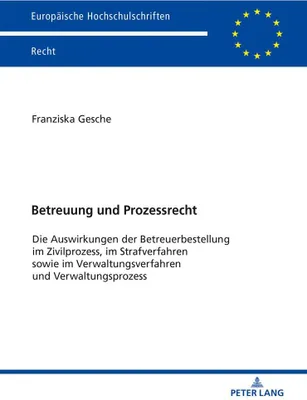 Produktbild von Betreuung und Prozessrecht