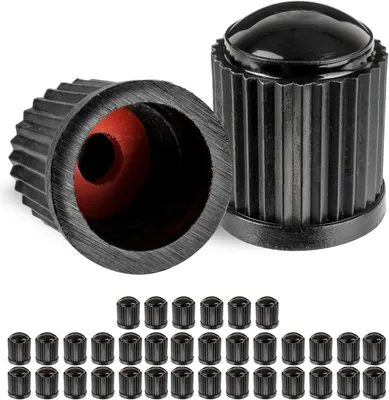 Imagen del producto de Tapas para válvulas Schrader, 36 unidades, color , con junta tórica, resistentes a los rayos UV