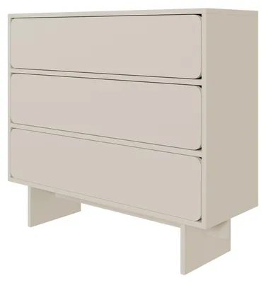 Produktbild von Selsey WUWU - Kommode mit 3 Schubladen, Greige 101 cm