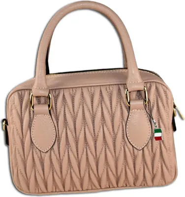 Produktbild von Florence Damen Handtasche, Schultertasche Leder Tasche altrosa OTM815A