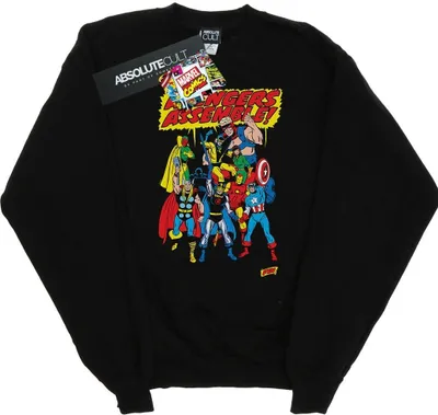 Produktbild von Marvel Comics - "Avengers Assemble" Sweatshirt für Damen BI25641 (M) (Schwarz)