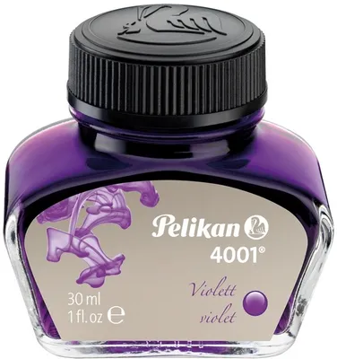 Produktbild von Tinte 4001 30ml Glas violett Packung mit 6 Stück