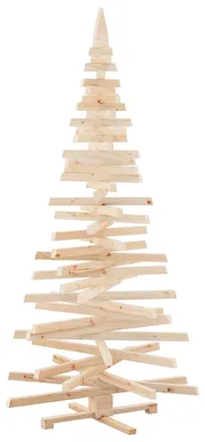 Productafbeelding van Houten kerstboom KOTKA 210 cm Massief grenenhout Naturel