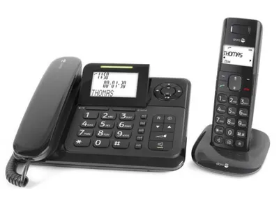 Produktbild von Doro Comfort 4005 Combo Strahlungsarmes Schnurlostelefon mit Anrufbeantworter, Rufnummernanzeige, 10h Sprechzeit, 4 Tage Standby, Freisprechfunktion, DECT