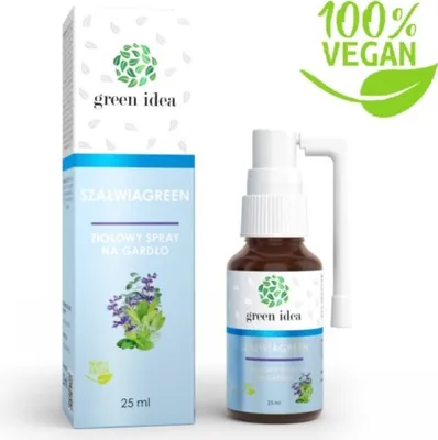 Produktbild von Szałwiagreen Pflanzlicher Halspray, 25 ml Flasche