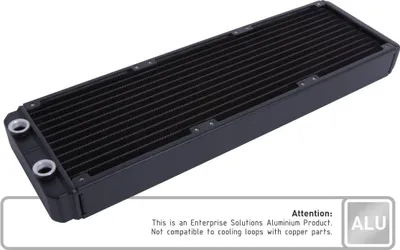 Produktbild von Alphacool 14432, Radiator, Aluminium, Schwarz, 1/4", 2 bar, 120 mm