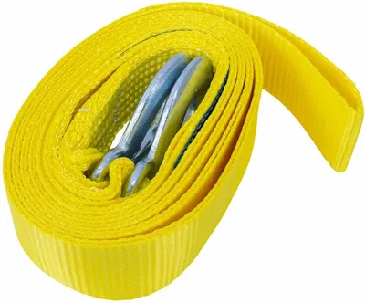Obrázok produktu pre Ťažné lano s hákmi ťažný popruh UNITRAILER 4,5m/50mm/3t žltý