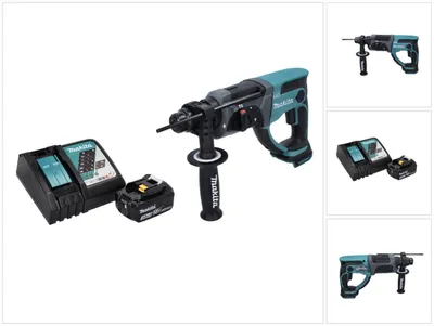 Obrázek produktu pro Akumulátorové kombinované kladivo Makita DHR 202 RF1 18 V 2,0 J SDS Plus + 1x akumulátor 3,0 Ah + nabíječka