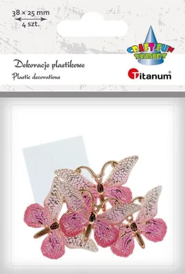 Image de Décorations papillon autocollantes 38x23mm 4pcs