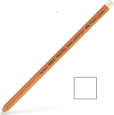 Produktbild von FABER-CASTELL Buntstift PITT PASTELL weiß medium