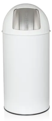 Produktbild von hjh OFFICE Mülleimer 35 Liter PUSH 35L Abfalleimer Mülltrenner rund für Küche, Büro mit Schwingdeckel 66.0 x 30.0 x 30.0 cm