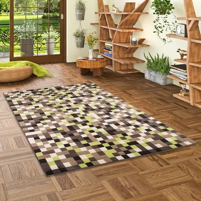 Produktbild von Teppich Modern Trendline Beige Pixel, Größe:120x170 cm