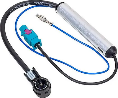 Produktbild von Audioproject A162 - Autoradio Radioadapter SET Quadlock kompatibel VW Audi Skoda Seat Golf 5 6 + Antennenadapter Fakra - ISO Phantomeinspeisung