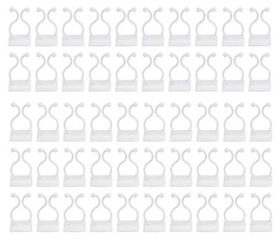 Produktbild von Pflanzenclips, 50 Stück, Wandbefestigung für Kletterpflanzen, selbstklebende Pflanzenhalter, Sicherungshaken für Kletterpflanzen, Weiß