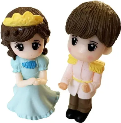 Image de Habarri | Figurine miniature - Figurine pour maison miniature - Couple princier - Figurine pour enfants à partir de 3 ans