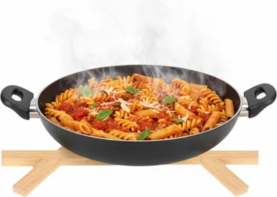 Image de Dessous de plat en bambou pour casseroles & poêles - Support de table & protection contre la chaleur, 42x37,5 cm