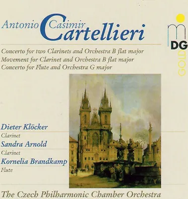 Obrázok produktu pre Antonio Casimir Cartellieri (1772-1807): Antonio Casimir Cartellieri (1772-1807): (CD / K) Konzert für 2 Klarinetten & Orchester in B - MDG - (CD / K)