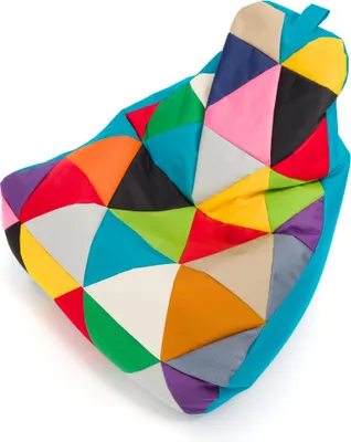 Obrázek produktu pro Ecopuf, Keiko Patchwork køeslo Outdoor, sedací vak, Nebeská Nc7, M