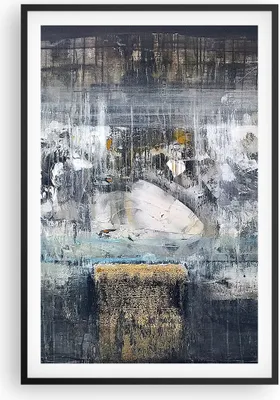 Produktbild von Gerahmtes Poster - Schwarzer Rahmen - Abstraktion modern - 61x91,5 cm - Wand Bild - Wanddeko - Wandbilder - Kunstposter - Wandposter - Bilderrahmen - Bilder - Kunstdruck - Wandbild - P2BPA61x91-3474