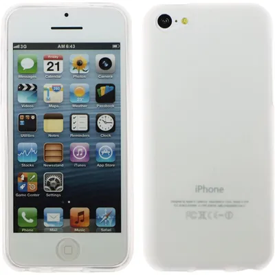 Produktbild von PhoneNatic Case kompatibel mit Apple iPhone 5c - clear Silikon Hülle matt + 2 Schutzfolien
