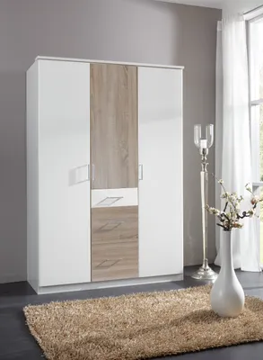 Produktbild von Wimex Click Drehtürenschrank 135 cm, 3 Schubkästen
