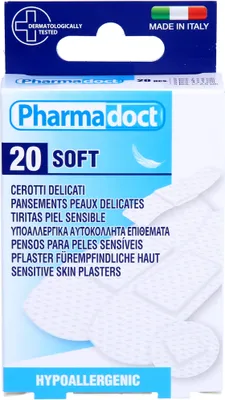 Produktbild von Pflaster Hypoallergen Weiss 4 Größen Wasserfest, 20 St PFL