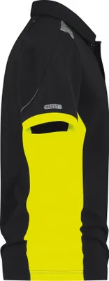 Produktbild von DASSY® Veracruz Poloshirt, Logix, Mesheinsätze, Brusttasche Reflex schwarz/neongelb XS