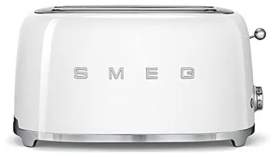 Obrázek produktu pro Smeg TSF02WHEU, 4 krajíců, Bílá, Nerezová ocel, Knoflíky, Nerezová ocel, 1500 W