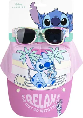 Immagine prodotto di Set estivo Lilo & Stitch - berretto e occhiali da sole per bambini