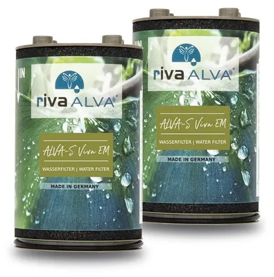 Produktbild von rivaALVA-S Viva EM Ersatzkartusche Wasserhahnfilter | Blockaktivkohle mit EM Keramik