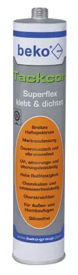 Produktbild von BEKO Einkomponenten-Kleber weiß 2403101  310ml Kartusche Tackcon Shore 45