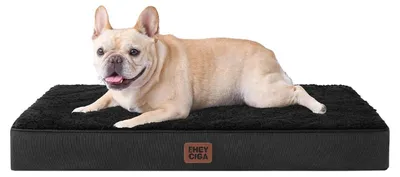 Produktbild von Orthopädisches Hundebett 76x51cm Waschbar Schwarz
