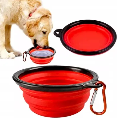 Image de Gamelle en silicone pour chiens et chats pliable