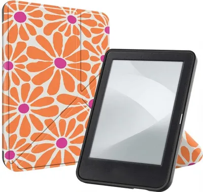 Produktbild von imoshion Design Klappbare Klapphülle Kobo Clara Colour / BW - Orange Flowers Connect