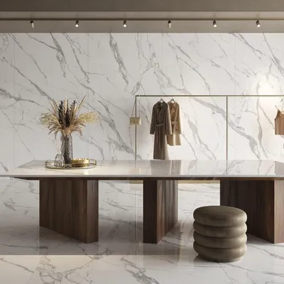 Immagine prodotto di CASA39 Gres porcellanato effetto marmo Bianco 60x120 cm La Fabbrica Ava Statuario Reale
