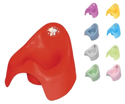 Produktbild von Lorelli Töpfchen aus unbedenklichem Kunststoff, Spritzschutz, leicht zu reinigen rot