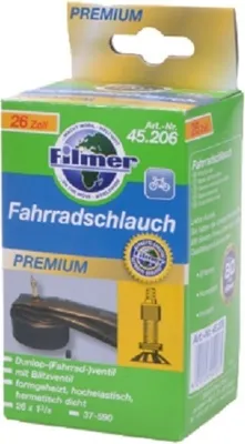 Produktbild von Filmer 45.206 Fahrradschlauch Premium 26x1 3/8 Dunlop