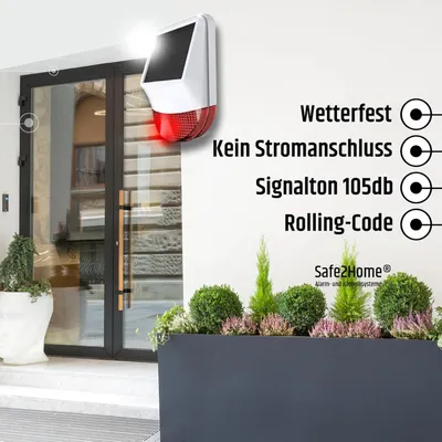 Immagine prodotto di Sirena/allarme esterno wireless per il sistema di allarme GSM WiFi della serie SP310