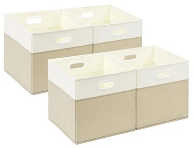 Obrázek produktu pro Skládací úložné boxy z textilie – sada 4 kusů do dětského pokoje