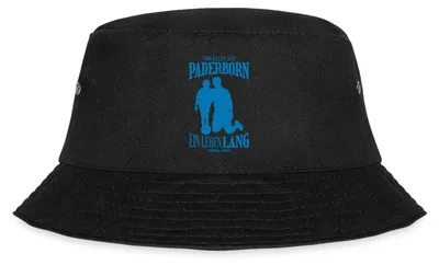 Produktbild von Spreadshirt Von Klein Auf Paderborn Fußball Fans Fischerhut, S/M (Caps), Schwarz